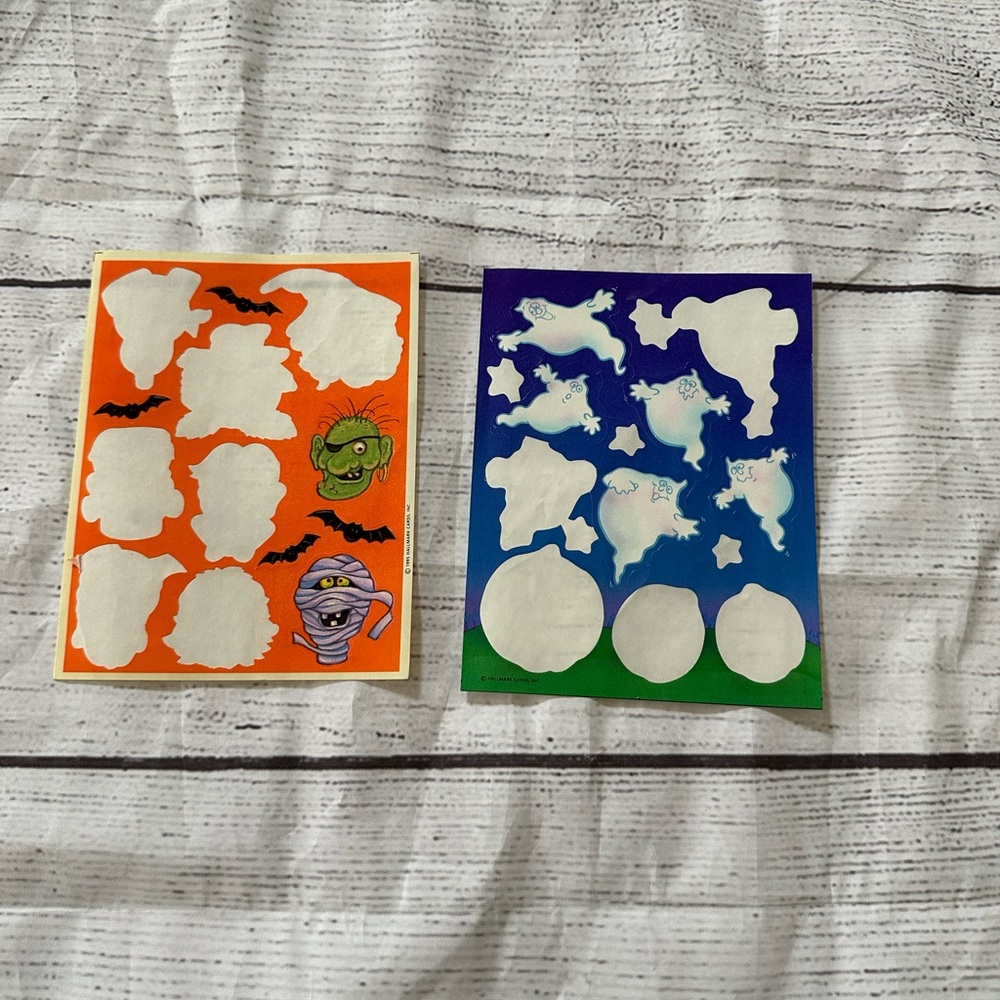 Vintage 1995 Hallmark Halloween Stickers